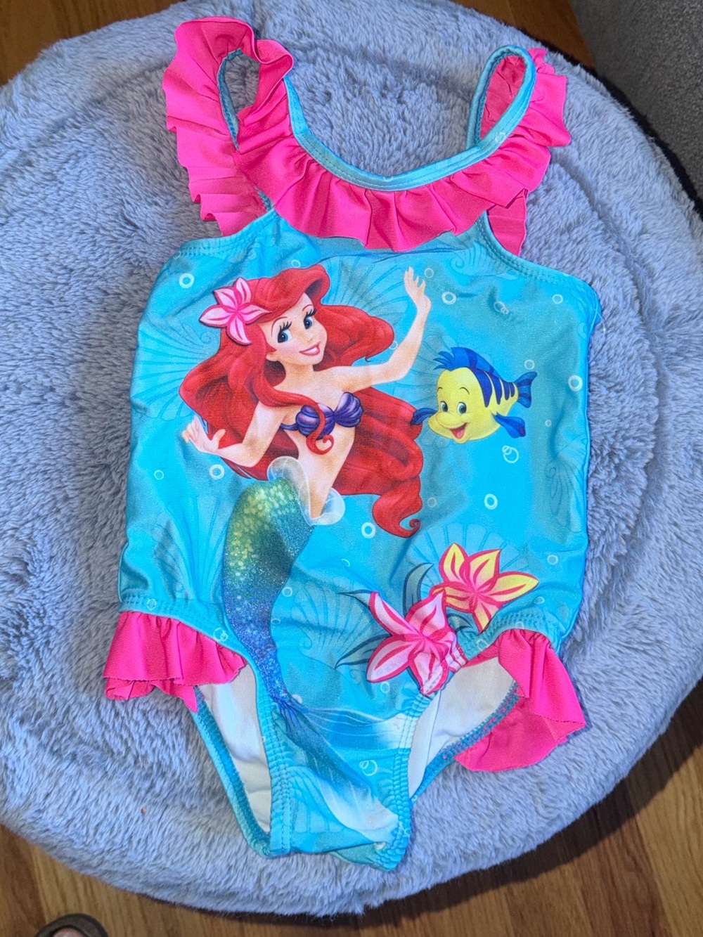 2013 The Little Mermaid Ariel One-Piece Swimsuit - Pink & Aqua